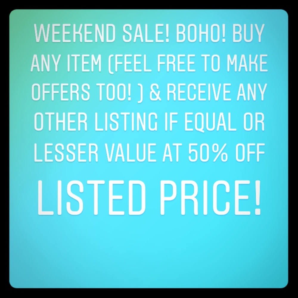 Weekend Sale!!!
